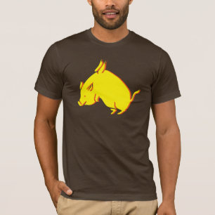 T-shirt Cool Quand Les Chiens Volent Pork Drôle Flying BB
