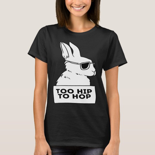 T-shirt cool rabbit bunny hip hop sunglasses chill (Devant)