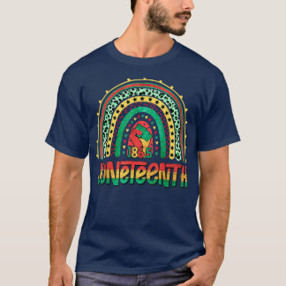 T-shirt Cool Rainbow Black African American Freedom Day Ju