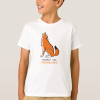 Cool Red WOLF - Graphique animal en danger -