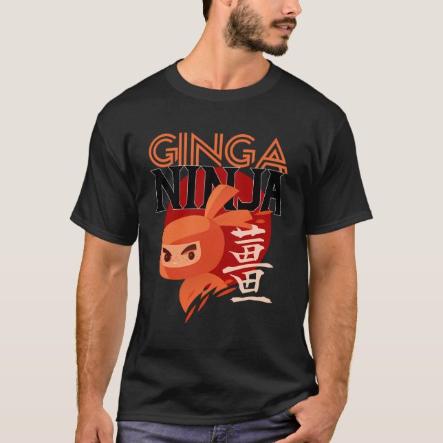 T-shirt Cool Redhead Ginga Ninja Funny Ginger Ninja Cadeau (Devant)