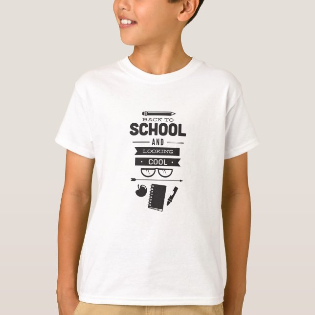 T-shirt Cool Retourner à l'école (Devant)