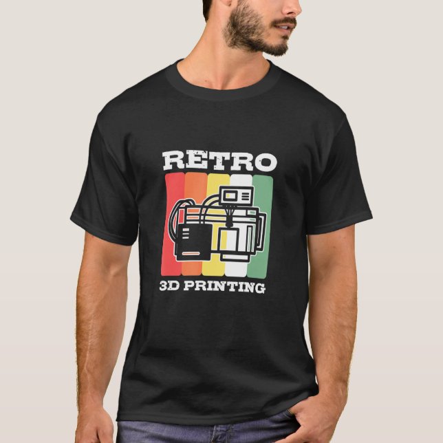 T-shirt Cool Retro 3d Stylo d'impression Nozzle Accessoi (Devant)