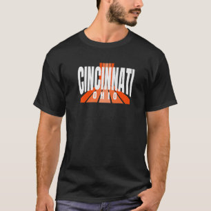 T-shirt Cool Retro Cincinnati OrangeBlack Cincinnati OH Fa