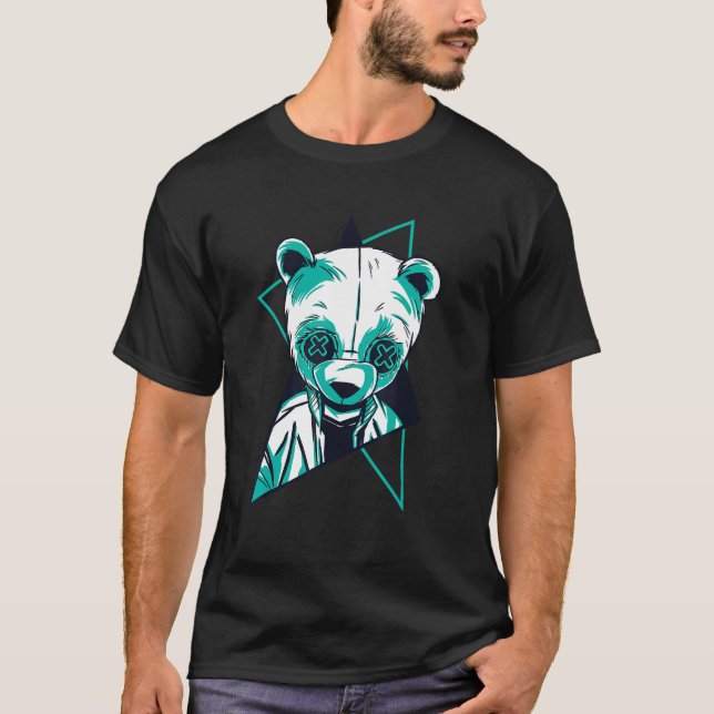 T-shirt Cool Retro Panda (Devant)