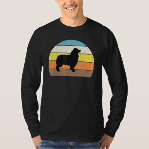 T-shirt Cool Retro Sunset Australian Shepherds Grand propr