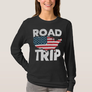 T-shirt Cool Road Trip American Traveler USA Travel