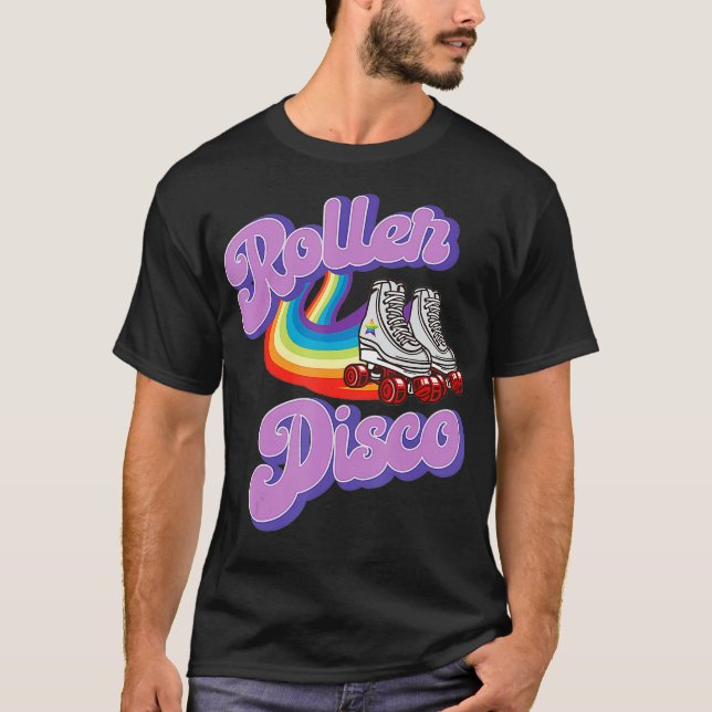 T-shirt Cool Roller Disco Retro party les années 70 et 80s (Devant)