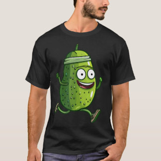 T-shirt Cool Running Pickle With Headband For Sports And R