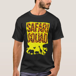 T-shirt Cool Safari Squad Pour Hommes Femmes Animaux Anima
