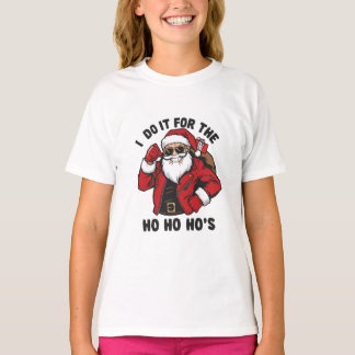 T-shirt Cool Santa I Do It For The Ho Ho Hos 