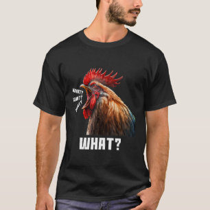 T-shirt Cool Sarcastique Angry Rooster hurlant Graphic De