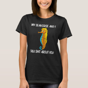 T-shirt Cool Seahorse Pour Hommes Femmes Océan Animal Pois