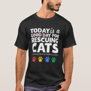 T-shirt Cool Secourant Chats Adopter Chat Adopter Chien An