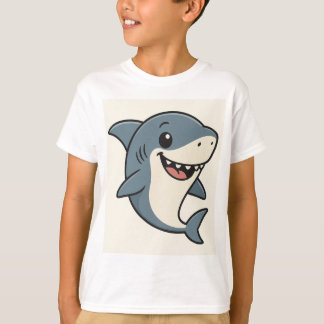 T-shirt Cool Shark avec Lunettes de Soleil