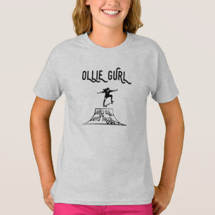 T-shirt cool Skateboard Ollie. Rampe