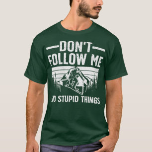 T-shirt Cool Ski Pour Hommes Femmes Ski D'Hiver Ski D'Hive