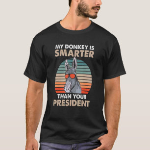 T-shirt Cool Smart Donkey Love Lunettes de soleil Vintage 