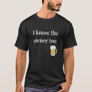 T-shirt Cool Snark Joke Bartender Funny Bouncer Je Connais