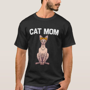 T-shirt Cool Sphynx Pour Maman Mère Sans Cheveux Amoureux 