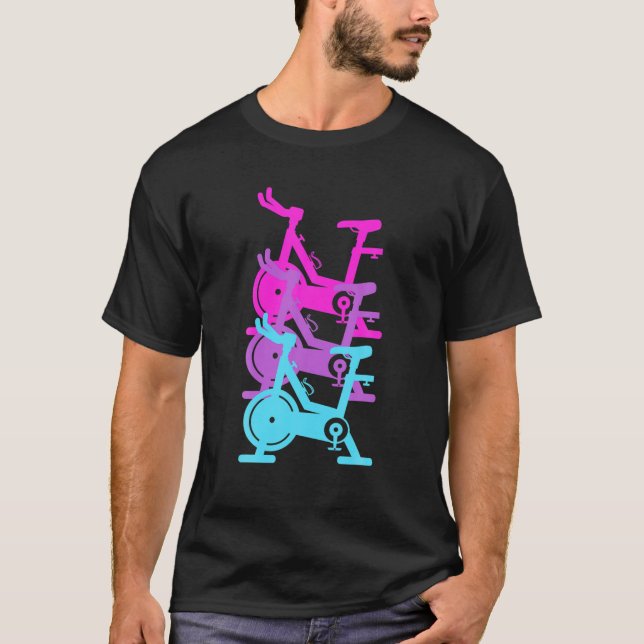 T-shirt Cool Spin Classe Gym Exercice Spinning Vélo (Devant)