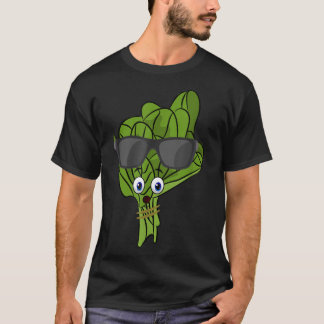 T-shirt Cool Spinach Design Nutrition Porter des lunettes 
