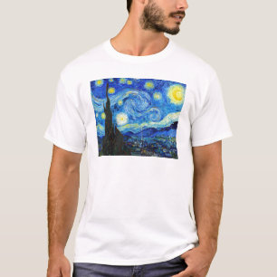 T-shirt Cool Starry Night Vincent Van Gogh peinture