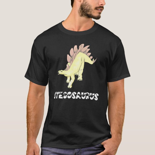 T-shirt Cool Stegosaurus Dinosaur Dino Saurus Herbe Reptil (Devant)
