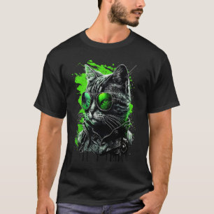 T-shirt Cool Subtle Agender Pride Cat Art Neutrois Cat