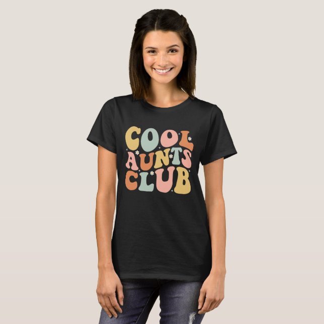 T-shirt Cool Tante Club Fête Des Mères Pour La Tante Amusa (Devant entier)