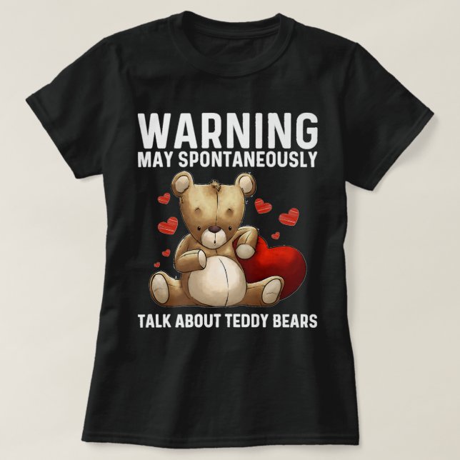 T-shirt Cool Teddy Bear Cadeau pour Hommes Femmes peluche  (Design devant)