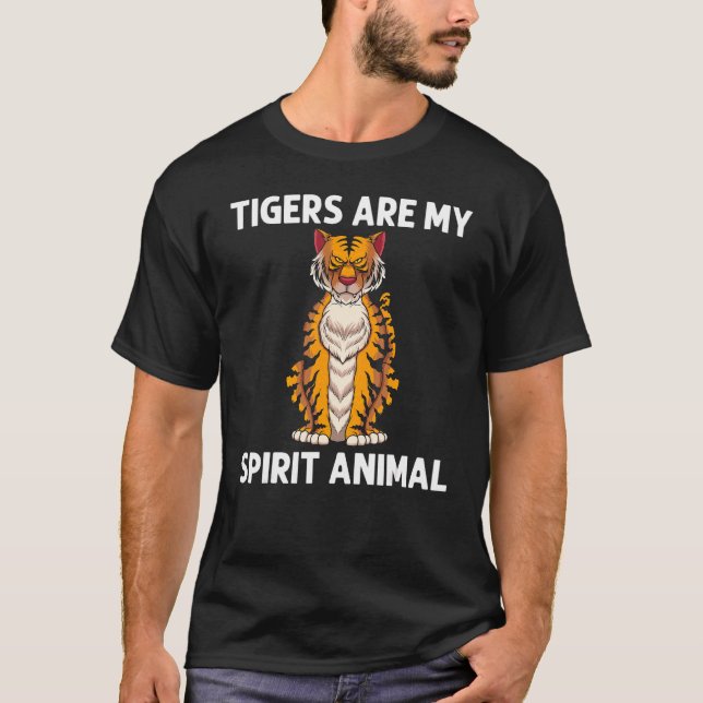 T-shirt Cool Tiger For Men Women Bengal Tiger African Tige (Devant)