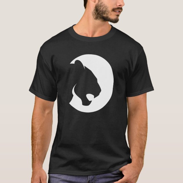 T-shirt Cool Tiger Leopard Cougar Puma Head Face Animal Wi (Devant)