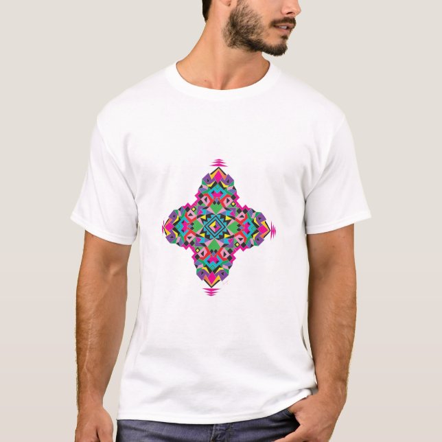 T-shirt Cool Tribal Aztez Motif Design (Devant)