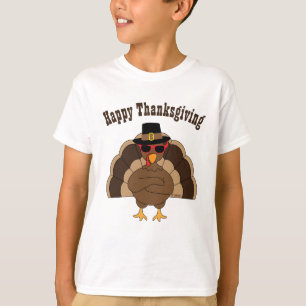 T-shirt Cool Turquie avec lunettes de soleil Bon thanksgiv