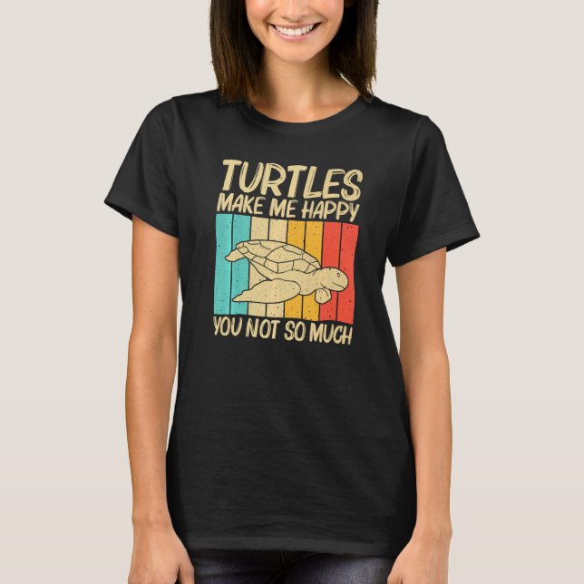 T-shirt Cool Turtle For Men Women Sea Turtle Aquatic Anima (Devant)