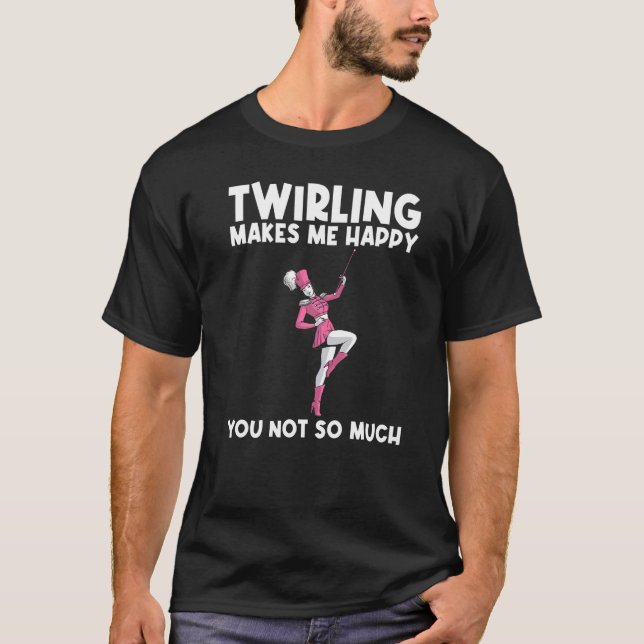 T-shirt Cool Twirling Pour Hommes Femmes Baton Twirling Tw (Devant)