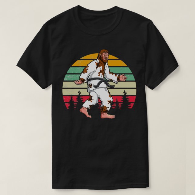 T-shirt Cool unique Bigfoot Karate Martial Arts Lover Cade (Design devant)