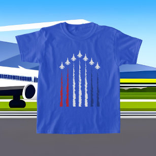 T-shirt cool unisex enfants avions Patriotique