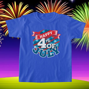 T-shirt cool unisex Happy Quatrième juillet