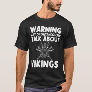 T-shirt Cool Viking Pour Hommes Femmes Epée Pirate Navire 