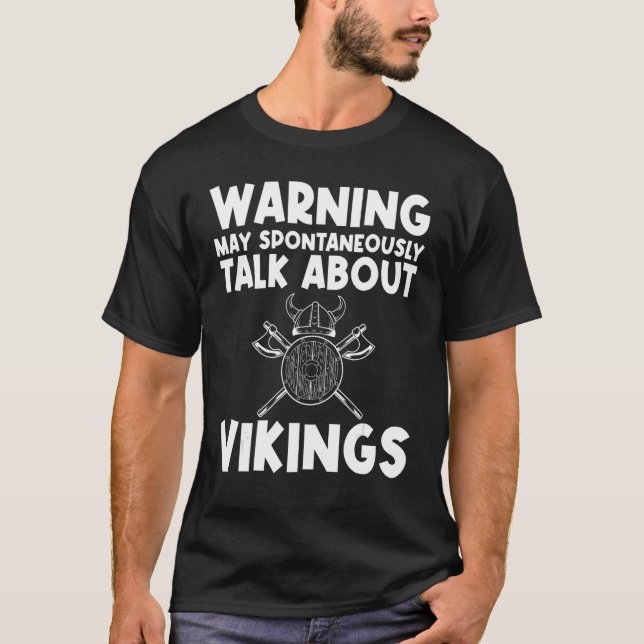 T-shirt Cool Viking Pour Hommes Femmes Epée Pirate Navire  (Devant)