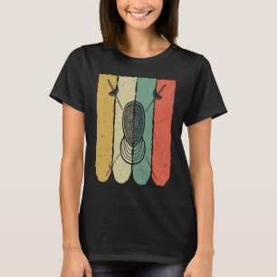T-shirt Cool Vintage d'escrime Masque Casque Enseignants d