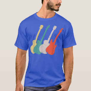 T-shirt Cool Vintage Guitar Art For Men Women Guitarist Gu