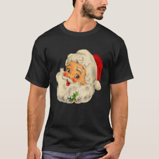 T-shirt Cool Vintage Noël Père Noël Fête VNe