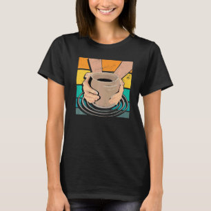 T-shirt Cool Vintage Retro Poterie Artiste Argile Céramiqu