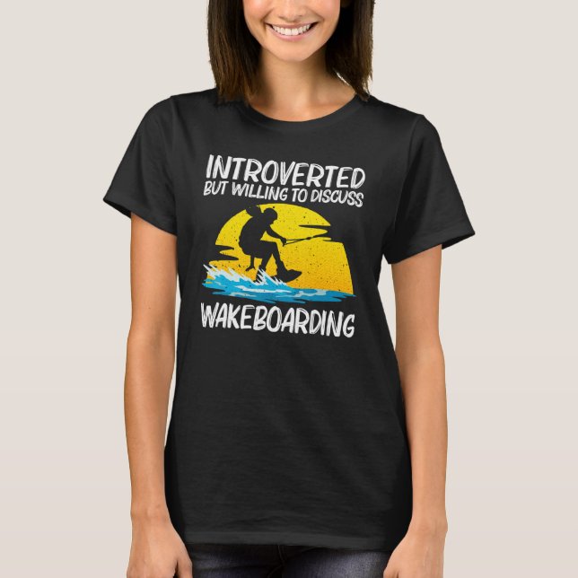 T-shirt Cool Wakeboarding For Men Women Wakeboard Wakeboar (Devant)