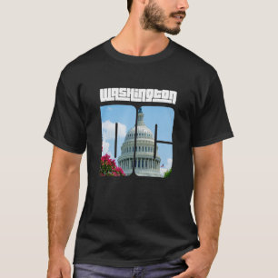 T-shirt Cool Washington D C avec US Capitol