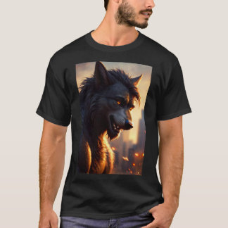 T-shirt Cool Werewolf Furry