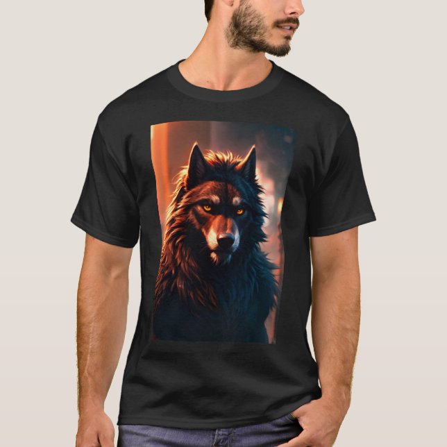 T-shirt Cool Werewolf Furry (Devant)
